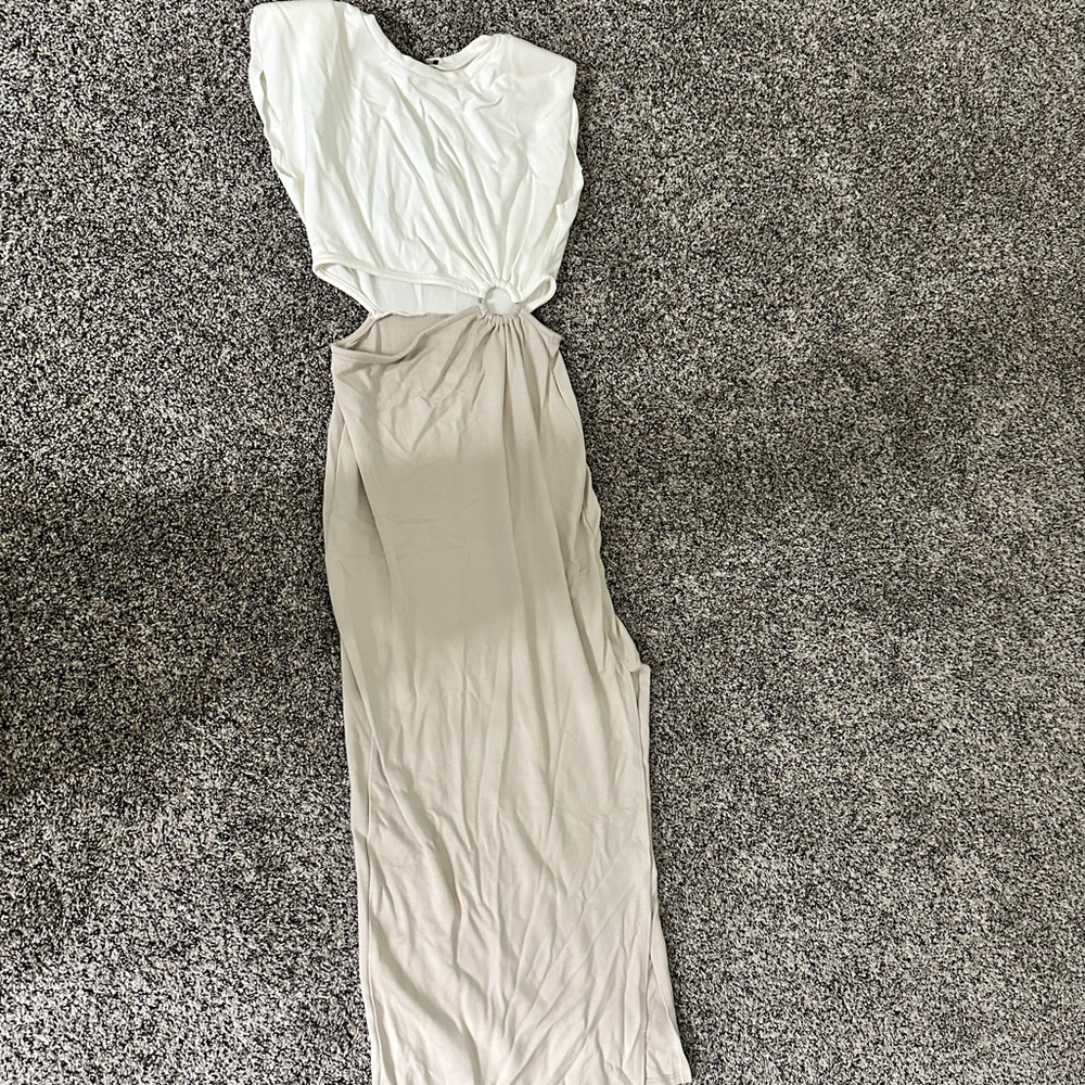 Two tone maxi dress